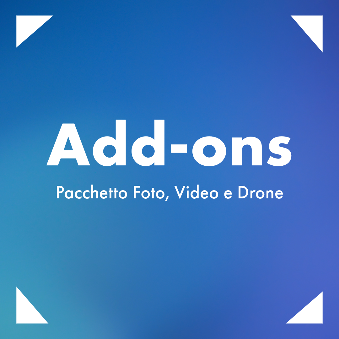 Pacchetto Foto, Video e Drone