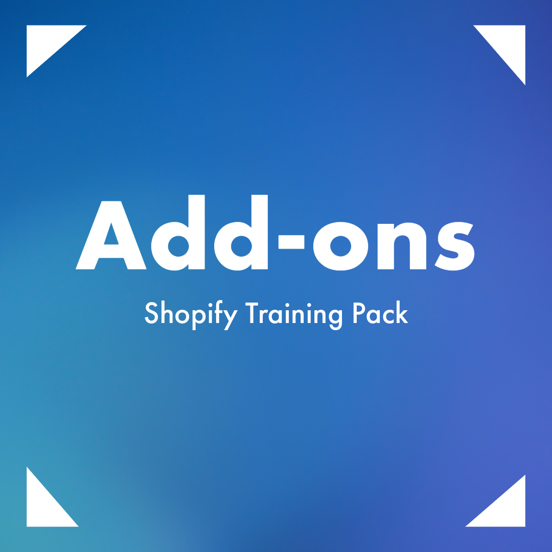 Shopify Training Pack - 4 ore di addestramento all’uso di Shopify